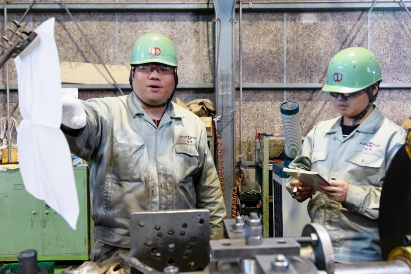 製造部 工作課 作業の様子